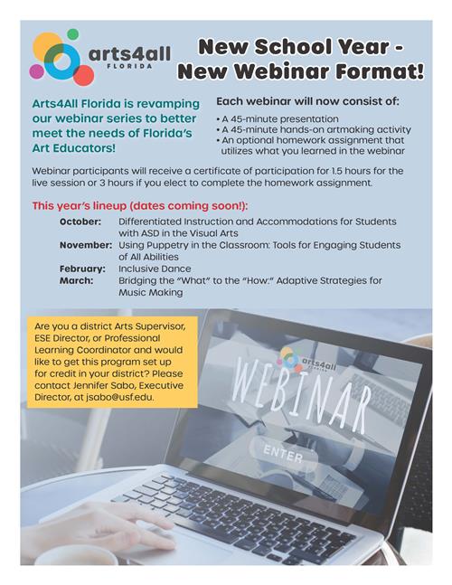 Arts4All Webinars